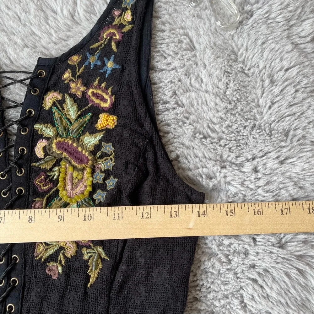 FREE PEOPLE Asymmetrical Embroidered Dress Bohemian‎ Festival
